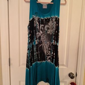 Vocal brand Teal tank dress